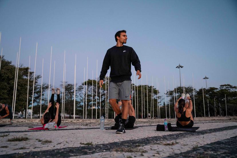Outdoor workout at Belém
